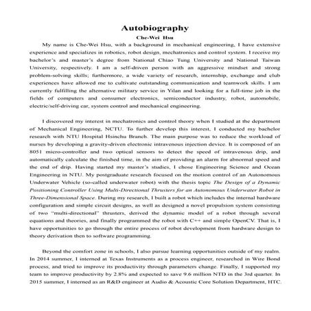 Autobiography | PDF