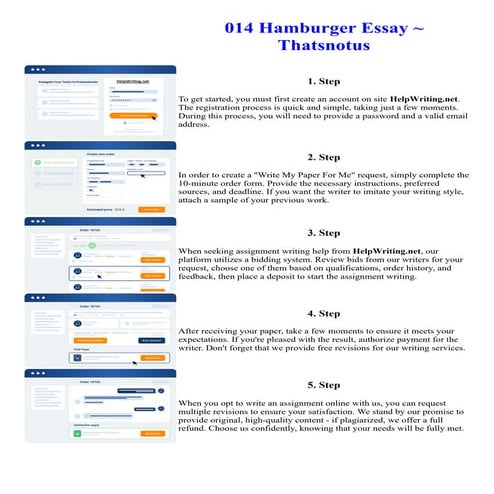 014 Hamburger Essay  Thatsnotus