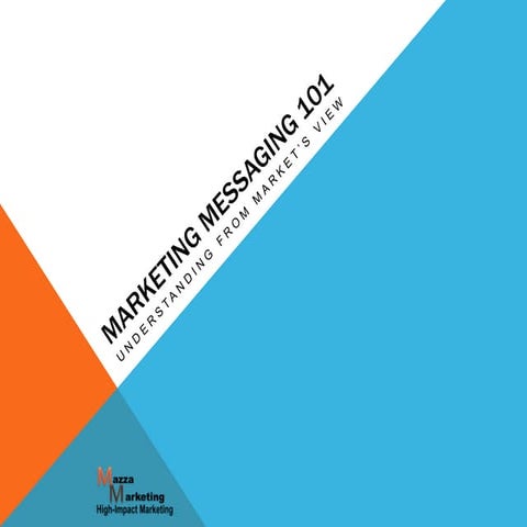 Marketing Messaging 101