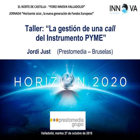 Foro Innova Valladolid 2015 - Jordi Just