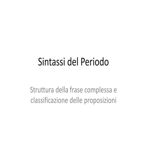 015 Sintassi del periodo