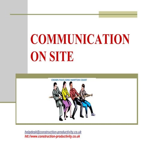 016 communication in construction sector