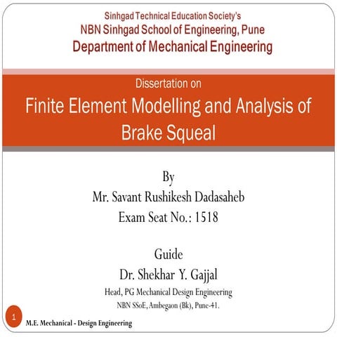 IRJET - Vibration Analysis of Disc Brake by using FEA and FFT Analyzer ...