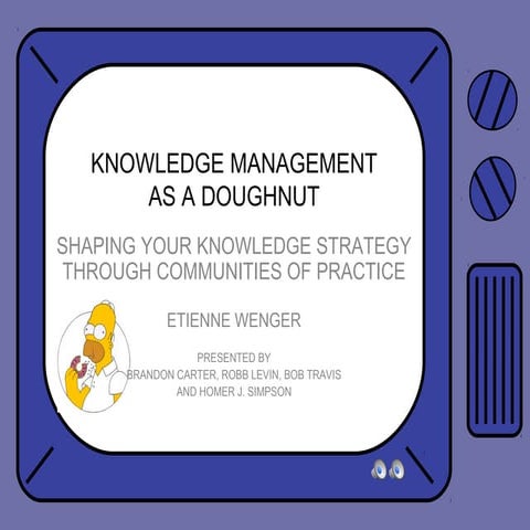 Knowledge Management as a Doughnut