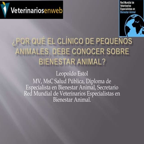 Por qué el médico veterinario de animales pequeños debe conocer sobre ...