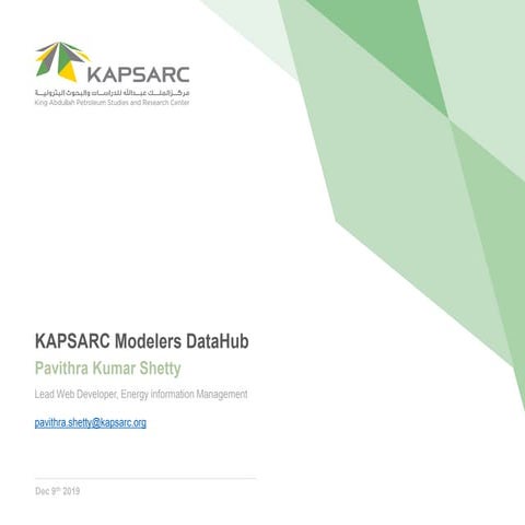 Modelers Datahub: Tool to manage model data | PDF