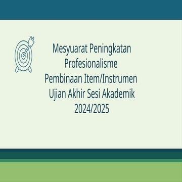 SLIDE PEMBENTANGAN UASA UJIAN AKHIR SESI AKADEMIK