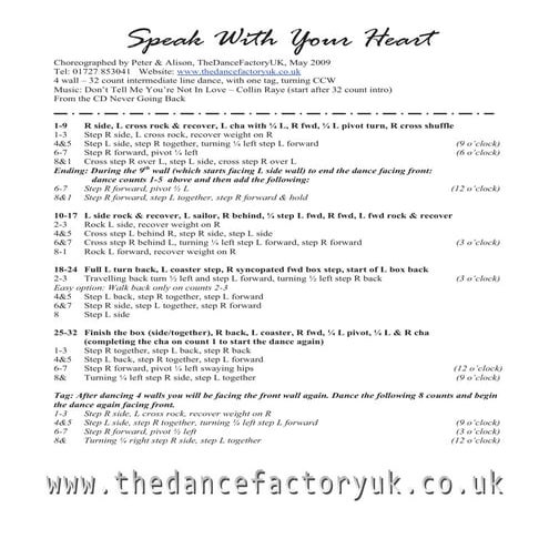 Speak with your heart