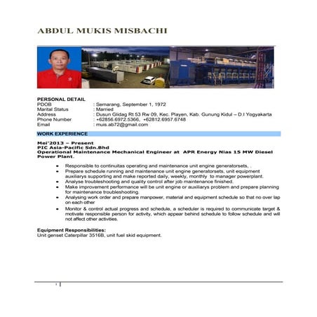 CV Abdul  Mukis Misbachi