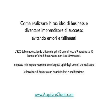 AC Startup - Come diventare imprenditore