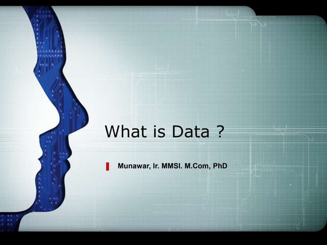 Pengertian data dan Informasi pada mata kuliah analisa data