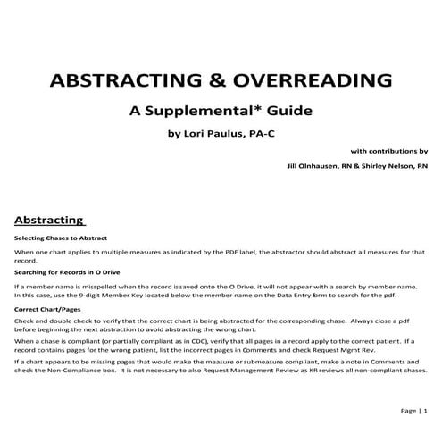 Abstracting and Overreading Supplemental Guide | PDF