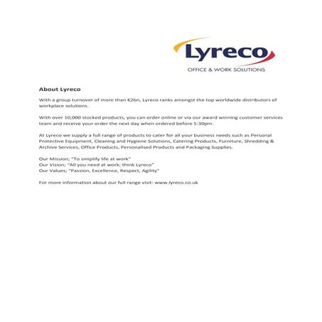 2016 LYRECO CORPORATE BROCHURE_WITH STRATEGIC PARTNERS | PDF