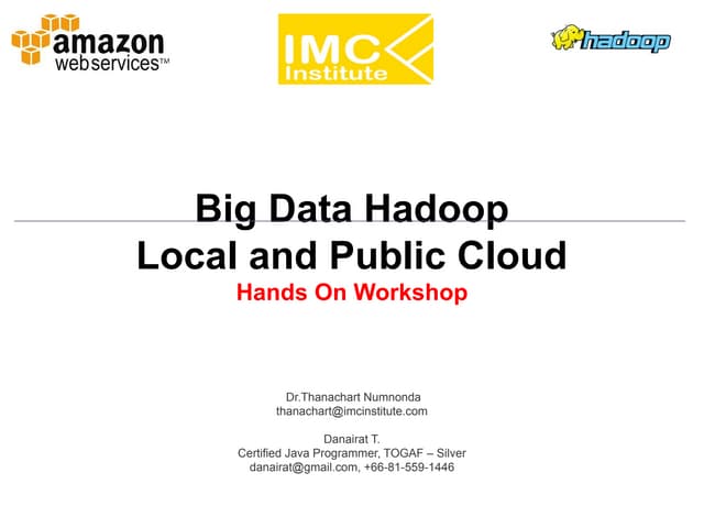 Big Data Hadoop Local and Public Cl...