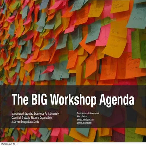 Service Design Workshop: Determining Graduate Student Needs 01