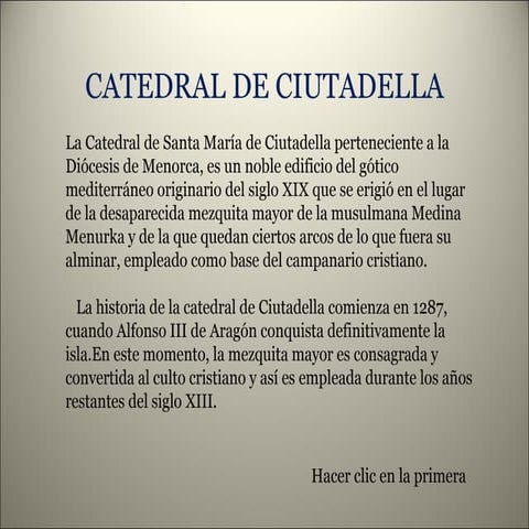 Catedral Ciutadella de Menorca