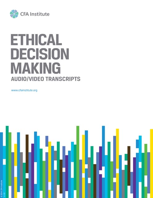 Ethical decision making (corey et al) | PDF