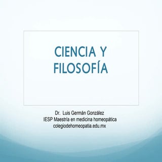 Ciencia y Filosofía