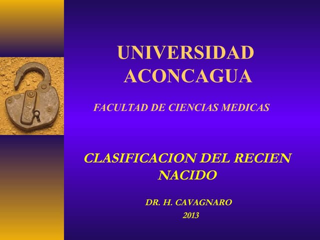 01 clasificacion del recien nacido   u.a. - 2013