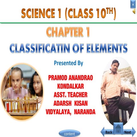 01 clasification of element