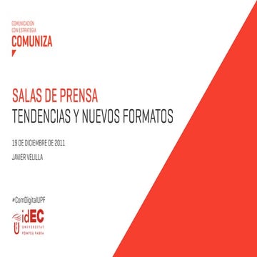 Salas de prensa - Tendencias y retos - #ComDigitalUPF