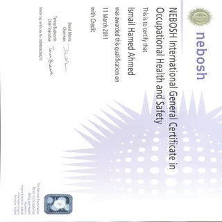 Ismail Ahmed_nebosh certificate