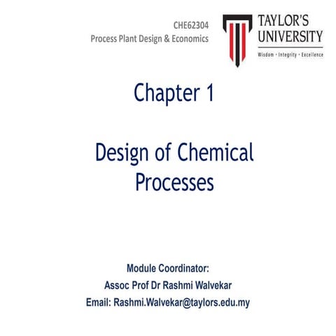 01 Design of chemical processes  Week 1.pptx