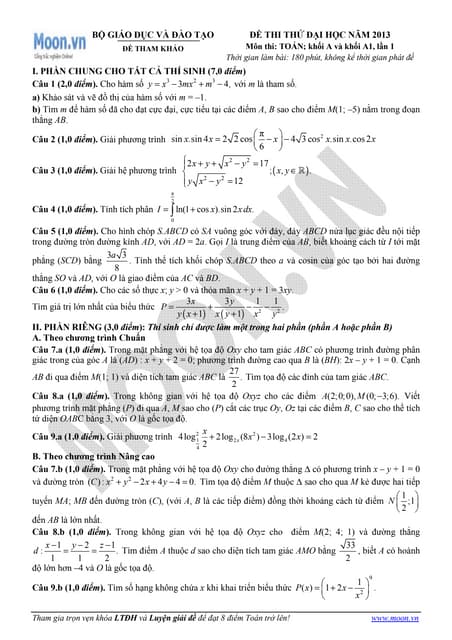 01 tiep tuyen cua do thi ham so p2_tlbg | PDF