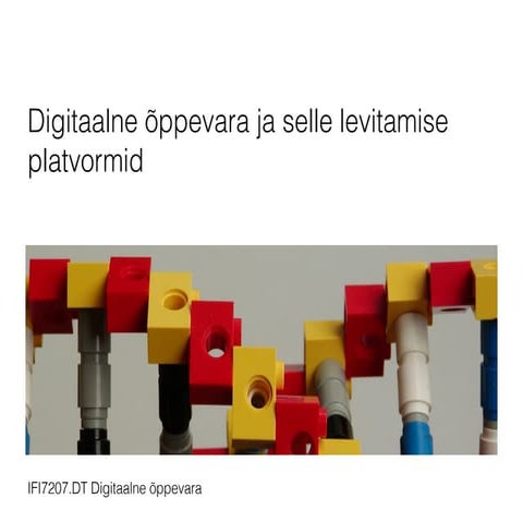 Digitaalne õppevara ja selle levitamise platvormid