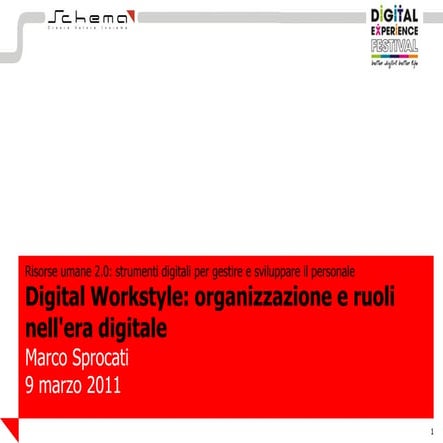 Digital workstyle: organizzazione e ruoli nell'era digitale