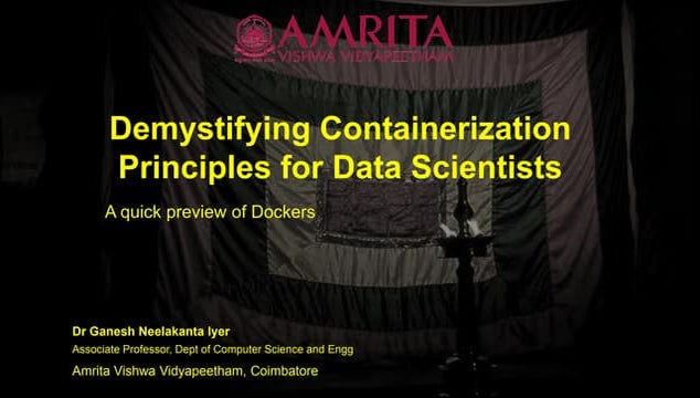Demystifying Containerization Principles for Data Scientists