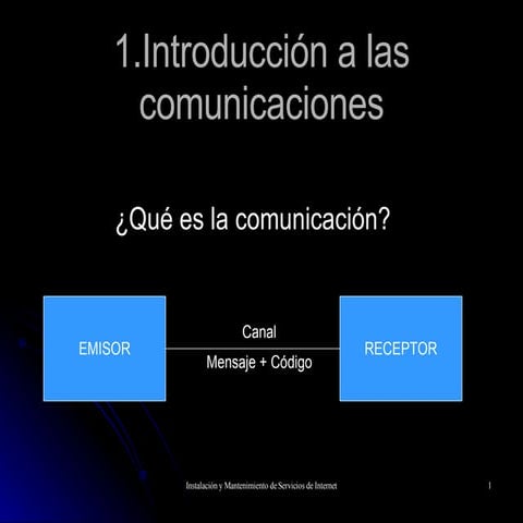 Introducción a las Comunicaciones - Puntos del 1 al 4