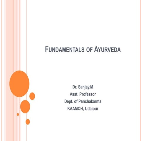 Fundamentals of Ayurveda