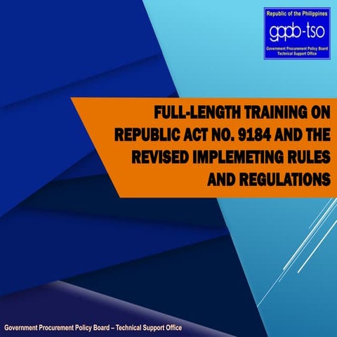 RA 12009: New Government Procurement Act | PPTX