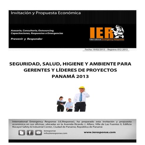 01 gerentes y líderes de seguridad, higiene y ambiente panamá 2013