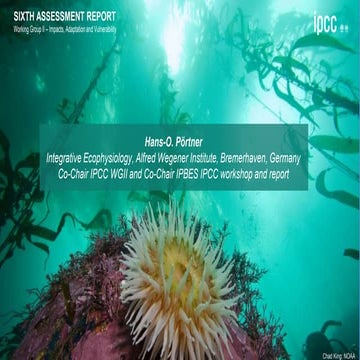 Scene setting: Key messages from the 6th IPCC Assessment Report about ...
