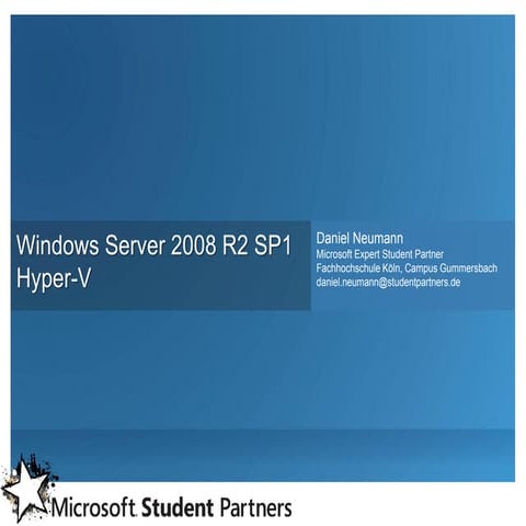 Windows Server 2008 R2 – Hyper-V