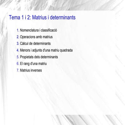 01 i 02 Matrius i determinants