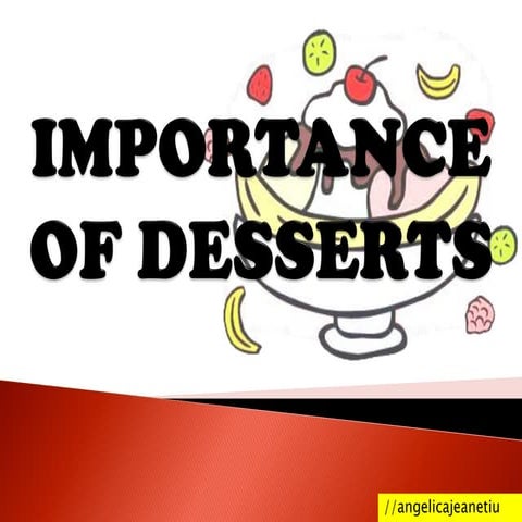 01 importance of desserts