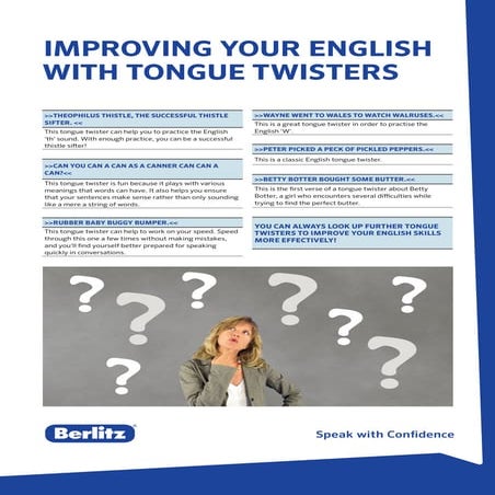 Improving Your English with Tongue Twisters