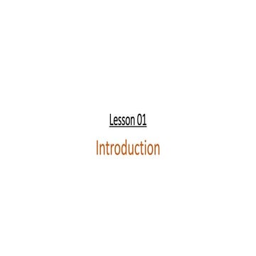 01 Introduction | PPT