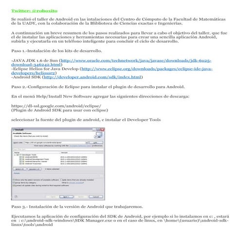 01 instalación del ambiente de desarrollo para android
