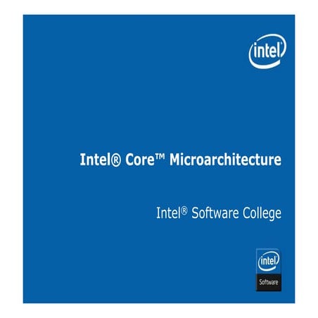 01 intel processor architecture core | PPT
