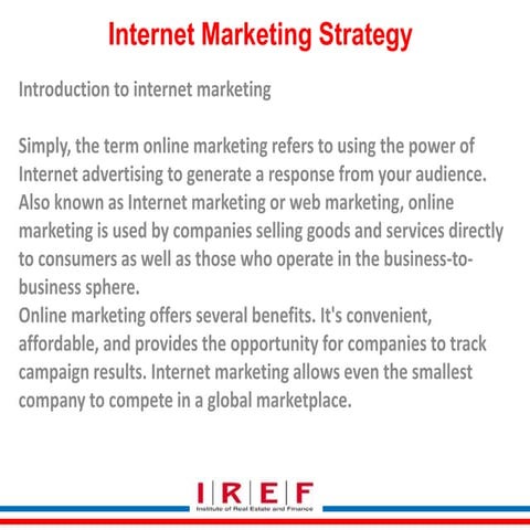 01 internet marketing stategy.