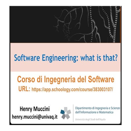 Software Engineering: What is That?