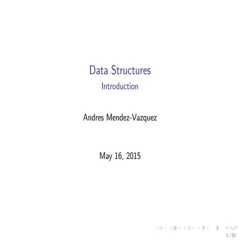 Preparation Data Structures 01 introduction