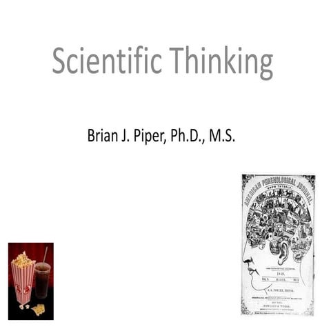 Research Methods: Scientific Thinking