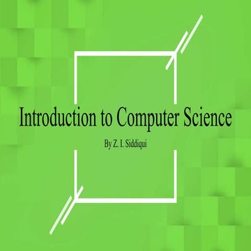 01 introduction to computer science | PPT