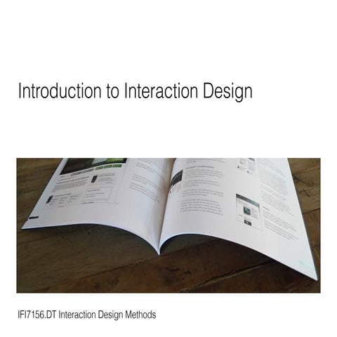 Introduction to Interaction Design | PPT