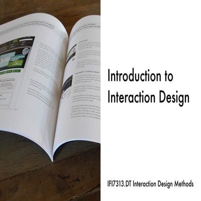 Introduction to Interaction Design | PPT